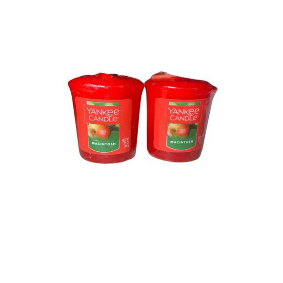 Yankee Candle (2) MACINTOSH Votive Sampler Candles Discontinued - Picture 1 of 4